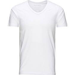 Jack & Jones T-shirt Collo V Blanc