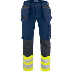 ProJob 6530 Riipputaskuhousut En Iso 20471 Luokka Oranssi/Musta