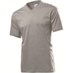 Stedman Classic V-Neck T-shirt - Donkergrijs Katoen