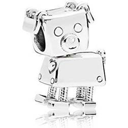 Pandora Bobby Bot Dog Charm - Silver