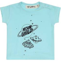 Soft Gallery Ashton Galaxy T-shirt - Light Blue