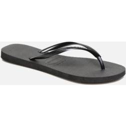 Havaianas Slim Sandalias Mujer Black Unisex