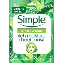 Simple Kind to Skin Rich Moisture Sheet Mask 21ml