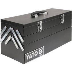 YATO Caja de herramientas de acero 460x200x225 mm