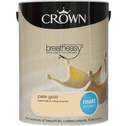 Crown Matt Emulsion Ceiling Paint, Wall Paint Yellow 5L