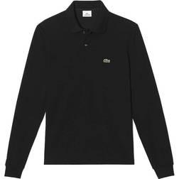 Lacoste Rechte Polo Met Lange Mouwen - Black