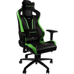 Noblechairs EPIC Gaming Chair Sprout Edition, keinonahkaverhoiltu pelituoli, musta/vihreä