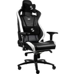 Noblechairs EPIC Series Noir/Blanc/Bleu/Simili Cuir/4D