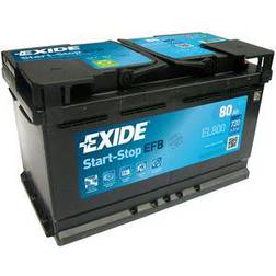 Exide Batería de Coche Tudor 80Ah efb EL800 start/stop