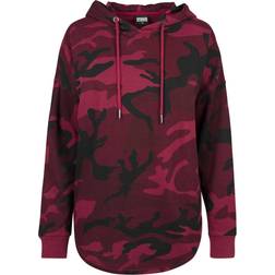 Urban Classics Oversized Camo Hoody - Burgundy Camo
