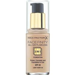Max Factor Facefinity All Day Flawless 3 in 1 Foundation SPF20 #40 Light Ivory