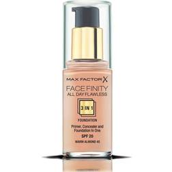 Max Factor Facefinity 3-in-1 Foundation Warm Almond 45 30 ml