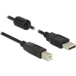 DeLock USB A-USB B 2.0 Ferrite 0.5m