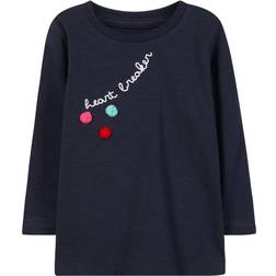 Name It Girls Maglia a Maniche Lunghe Nete - Blu