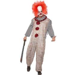 Smiffys Disfraz De Payaso Malvado Gris