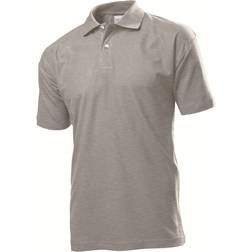 Stedman Poloshirt Ringspinn-Baumwolle Grau