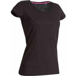 Stedman Megan V Neck T-shirt - Black Opal