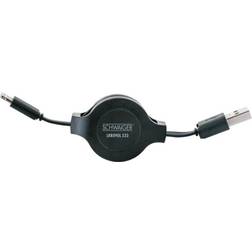 Schwaiger Extendable USB A-Lightning 0.8m