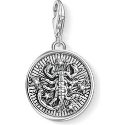 Thomas Sabo Charm Club Zodiac Sign Scorpio Charm Pendant - Silver/White