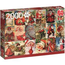 Jumbo Vintage Santa Clauses 2000 Pieces