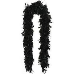 Smiffys Black Deluxe Feather Boa 180cm