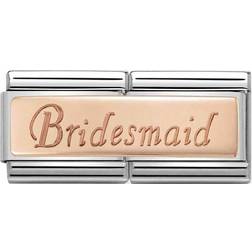 Nomination Composable Classic Bridesmaid Double Link Charm - Silver/Rose Gold