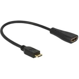 DeLock HDMI - Mini HDMI M-F 0.2m