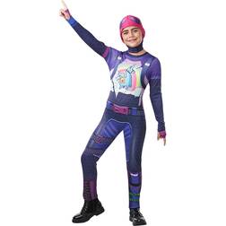 Rubies Fortnite Brite Bomber Tween Costume Jumpsuit w/ Cap & Accessories