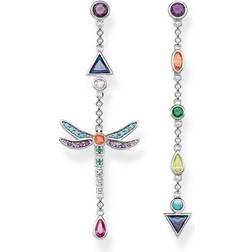 Thomas Sabo Dragonfly Earrings - Silver/Multicolour