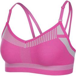 Nike Flyknit Indy Medium Support Sports Bra - Laser Fuchsia/Vast Grey