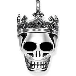 Thomas Sabo Pendentif tête de mort couronne noir PE815-643-11 noir/argenté