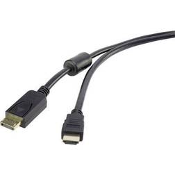 Renkforce Ferrite HDMI - DisplayPort 1.8m