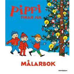 Pippi firar jul - Målarbok