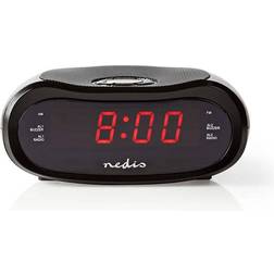 Nedis CLAR001BK Radio-réveil noir