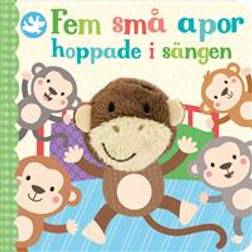 Fem små apor hoppade i sängen (Board book)