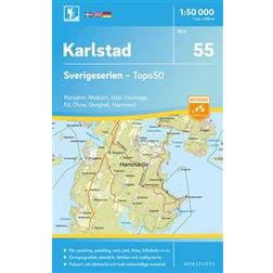 55 Karlstad Sverigeserien Topo50: Skala 1:50 000