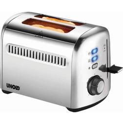 Unold 2er Retro Grille-pain Voyant Lumineux Acier Inoxydable