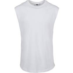 Urban Classics Open Edge Sleeveless Tee - White