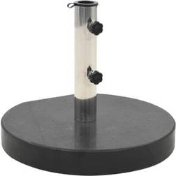 vidaXL Socle de Parasol Granite 28,5 kg Rond Noir 30kg