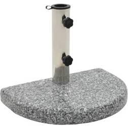 vidaXL Socle de Parasol Granite 10 kg Courbe Gris Base Parasol Support Parasol 10kg