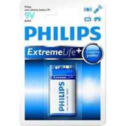 Philips Batteria alcalina 6lr61 9v (confezione 1 unità 26,5x17,5x48,5mm