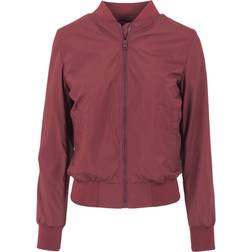 Urban Classics Light Bomber Jacket - Burgundy