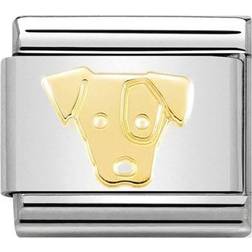Nomination Composable Classic Link Jack Russel Charm - Silver/Gold