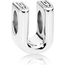 Pandora Letter U Charm - Silver