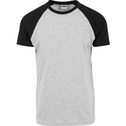 Urban Classics Raglan Contrast T-Shirt - Grey/Black