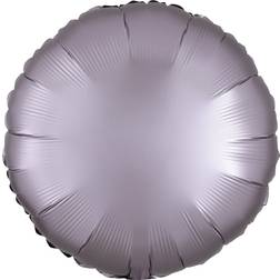 Amscan Foil Ballon Circle Standard Satin Luxe Greige Grey