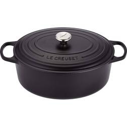 Le Creuset Satin Black Signature Cast Iron Oval mit Klappe 8.9 L