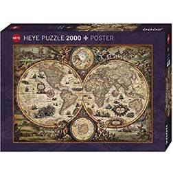 Heye World Map Vintage 2000 Bitar