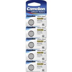 Camelion 13005450 Lot de 5 piles bouton lithium, CR2450