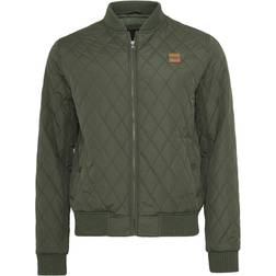 Urban Classics Diamond Quilt Jacket - Olive